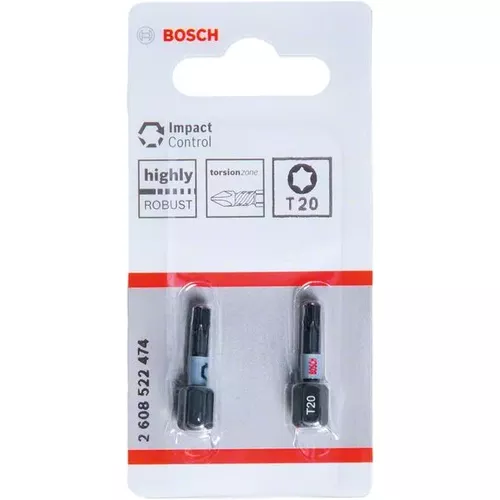 Nástavce Impact Control T20, 2 ks BOSCH 2608522474