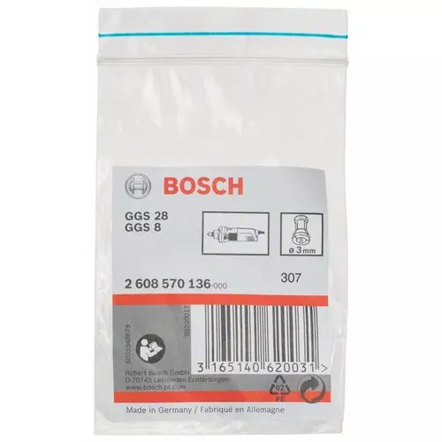 Kleštinové upínací pouzdro bez upínací matice BOSCH 2608570136