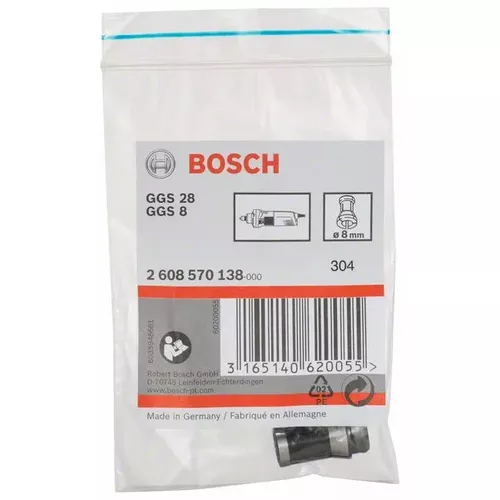 Kleštinové upínací pouzdro bez upínací matice BOSCH 2608570138