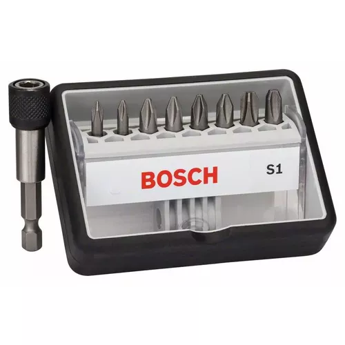 Sada šroubovacích nástavců Robust Line, S PH, verze Extra Hard, 8+1 kusů  BOSCH 2607002560