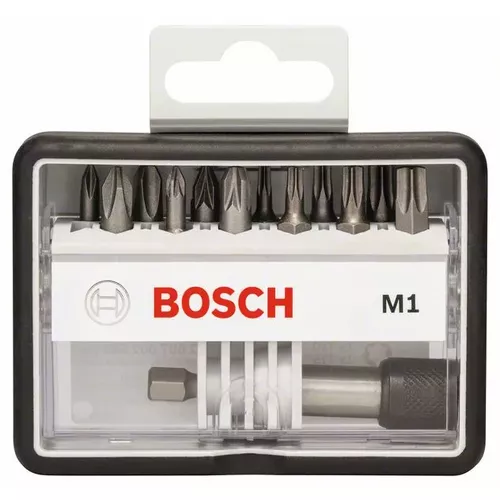 Sada šroubovacích nástavců Robust Line, M PH/PZ/T, verze Extra Hard, 12+1 kusů  BOSCH 2607002563