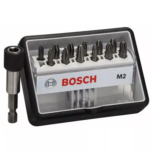 Sada šroubovacích nástavců Robust Line, M PH/PZ, verze Extra Hard, 12+1 kusů  BOSCH 2607002564