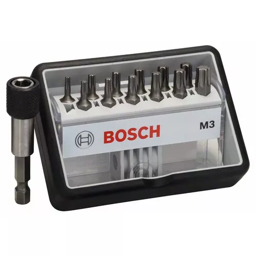 Sada šroubovacích nástavců Robust Line, M T, verze Extra Hard, 12+1 kusů  BOSCH 2607002565