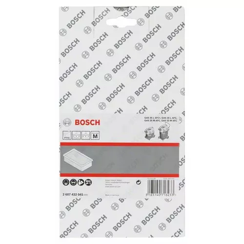 Polytetrafluoretylenový plochý skládaný filtr BOSCH 2607432041