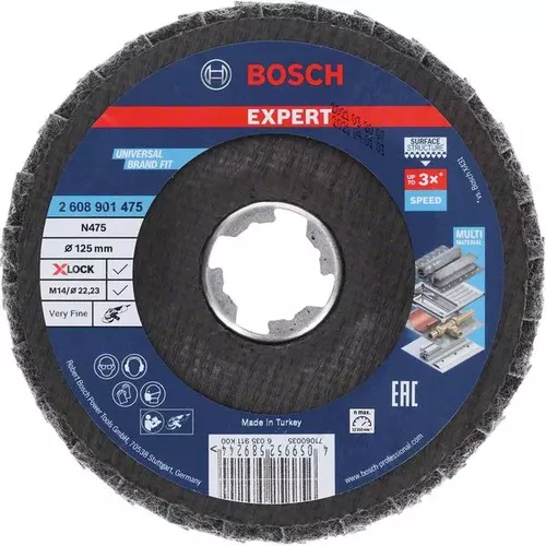 Kotouč EXPERT N475 SCM X-LOCK, 125 mm, velmi jemný BOSCH 2608901475