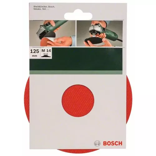 Pryžová brusná deska pro úhlové brusky, suchý zip, 125 mm  BOSCH 2609256272