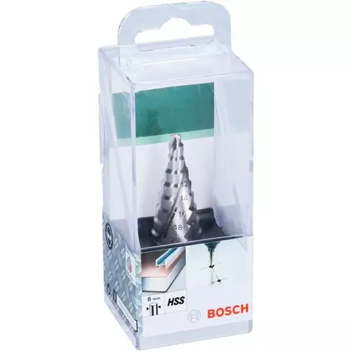 Stupňovitý vrták HSS D = 4,0–20,0 mm; L = 75 mm BOSCH 2609255115