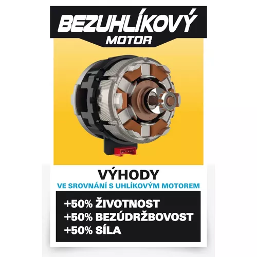 Aku úhlová bruska 115mm 20V 2bat 4,0Ah  plus  8ks přísl Powerplus POWXB20030