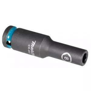 Makita E-16405 klíč nástrčný prodloužený 1/2", čtyřhran, IMPACT BLACK, 8mm