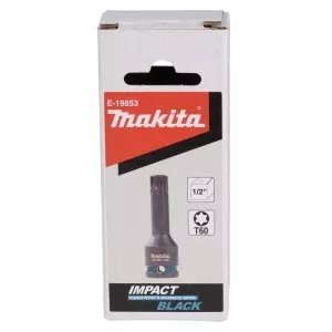 Makita E-19853 bit nástrčný 1/2", čtyřhran, IMPACT BLACK, T60