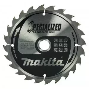 Makita B-32910 kotouč pilový dřevo SPECIALIZED 165x1.5x20mm 24Z pro aku pily = old B-09173