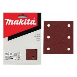 Makita P-33146 papír brusný 102x114mm 6 děr K180, 10ks