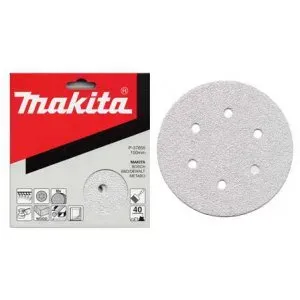 Makita P-37714 papír brusný suchý zip 150mm 6 děr K240, 10ks