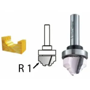 Makita D-48262 Profilová fréza s ložiskem stopka 8 mm,22x13x54 mm