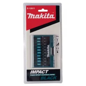 Makita E-12011 sada torzních bitů 1/4" IMPACT BLACK, 10 ks