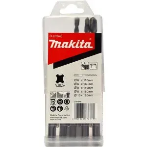 Makita D-61678 sada vrtáků SDS-Plus 6;8x50/110 a 6;8;10x100/160mm, 5ks