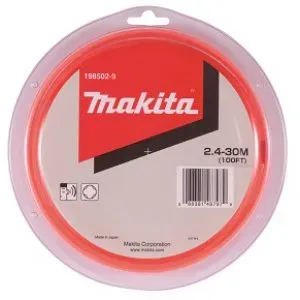 Makita 198502-9 struna nylonová 2,4mm oranžová, 30m, speciální pro aku stroje=newE-01806