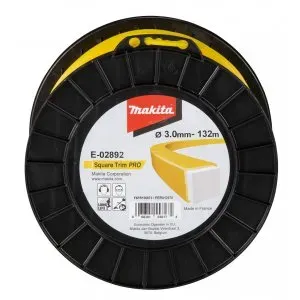 Makita E-02892 struna nylonová Pro 3,0mm, 132m, žlutá, hranatá = old369224804