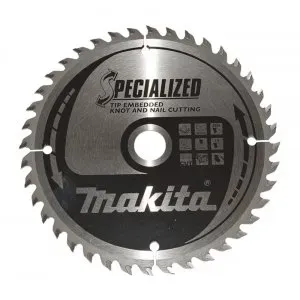 Makita B-33168 kotouč pilový dřevo SPECIALIZED se zapuštěnými zuby 165x2x20mm 40Z = old B-09472