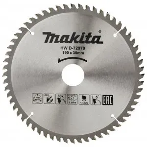 Makita D-72970 kotouč pilový hliník TCT 190x2.2x30mm 60Z