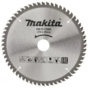 Makita D-72986 kotouč pilový hliník TCT 210x2.4x30mm 60Z