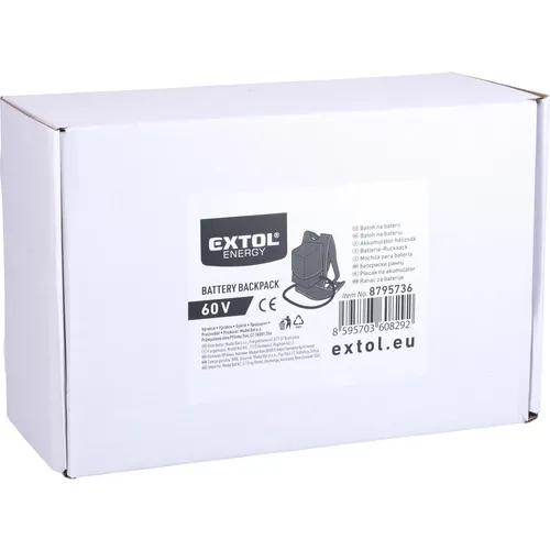 Batoh na 60v baterii EXTOL INDUSTRIAL 8795736