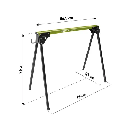 Koza stavební skládací 1kus, nosnost 450kg, výška 76,5cm EXTOL CRAFT 956070