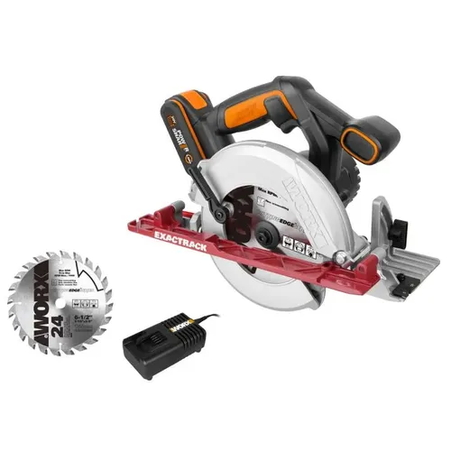 Worx WX530 - Aku okružní pila 20V, 165mm, 1x2.0Ah - Powershare