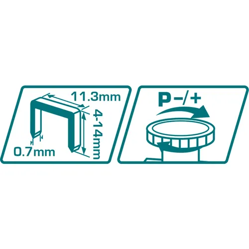 Sponkovací pístole TOTAL THT311425