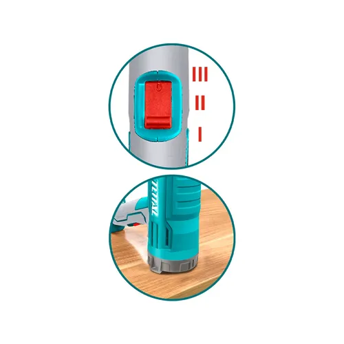 Pistole horkovzdušná s lcd displejem, 2000w, industrial TOTAL TB20056