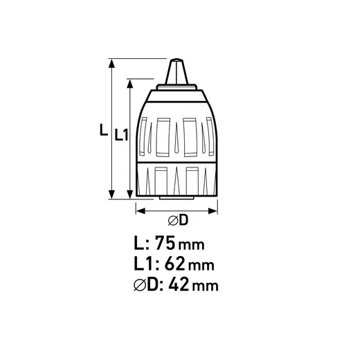 Hlava rychloupínací sklíčidlová, 1,5-13mm EXTOL PREMIUM 8898004