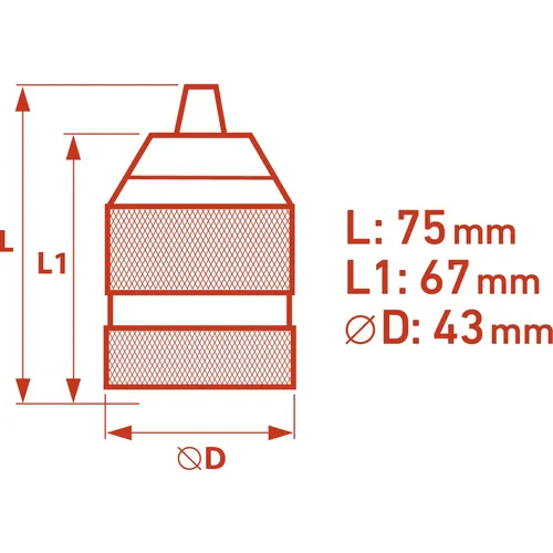 Hlava rychloupínací sklíčidlová, 1,5-13mm EXTOL PREMIUM 8898006