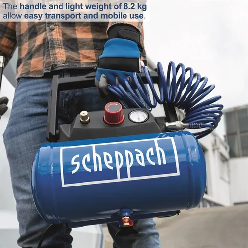 Scheppach HC 06 bezolejový kompresor 6l