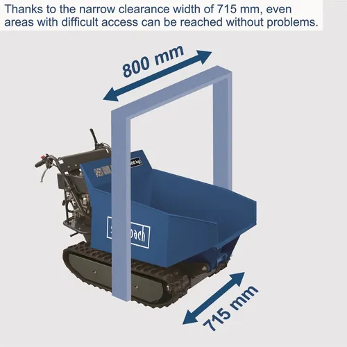 Scheppach DP 5000 pásový přepravník 500 kg s hydraulickým sklápěním korby