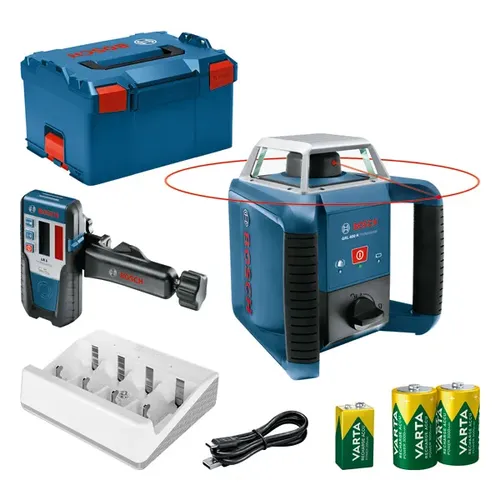 Rotační laser GRL 400 H + LR 1 v L-BOXX
 BOSCH 0601061806