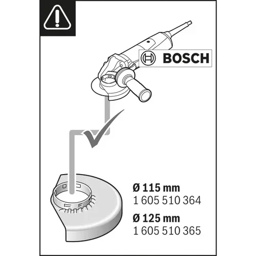 Systémové příslušenství GDE 115/125 FC-T BOSCH 1600A003DK