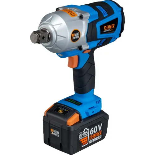 60V BRUSHLESS JUMBO POWER bezuhlíkový rázový utahovák s regulací výkonu pro nejnáročnější použití NAREX ASR 610-3HTB