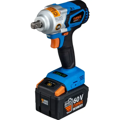 60V BRUSHLESS JUMBO POWER bezuhlíkový rázový utahovák s regulací výkonu pro AUTOMOTIVE NAREX ASR 610-3SB