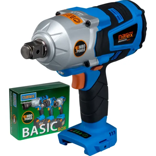 60V BRUSHLESS JUMBO POWER bezuhlíkový rázový utahovák s regulací výkonu pro nejnáročnější použití NAREX ASR 600-3HTB