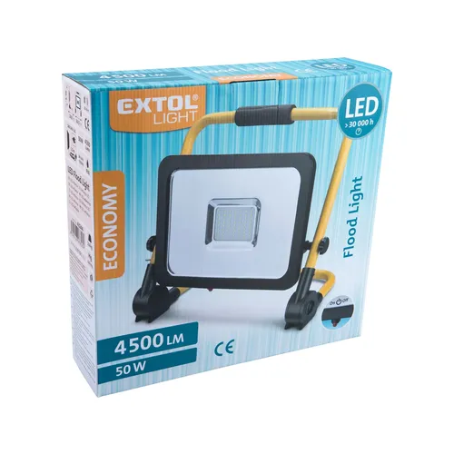 Prasklý kloub reflektor led, 4500lm, se stojanem, extol light 43244-R1