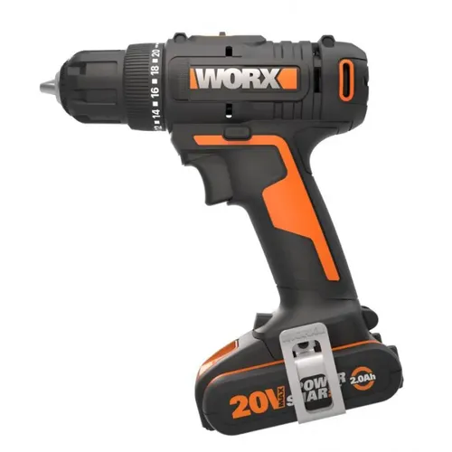 Worx WX100 - Aku vrtací šroubovák 30Nm 20V, 1*2Ah - Powershare