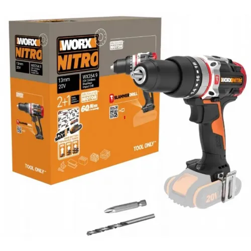 Worx WX354.9 Aku vrtačka s příklepem 20V 60Nm - bez akumulátoru - Powershare