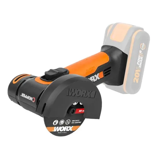 Worx WX801.9 - Aku úhlová bruska 20V, 76mm - bez akumulátoru - Powershare