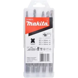 Makita D-58914 sada vrtáků SDS-Plus 5;6;8x100/160mm, 5ks