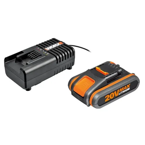 Worx garden WA3601 - Akumulátor 20V, 2Ah + nabíječka 20V, 2A