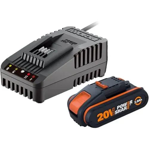 Worx garden WA3601 - Akumulátor 20V, 2Ah + nabíječka 20V, 2A