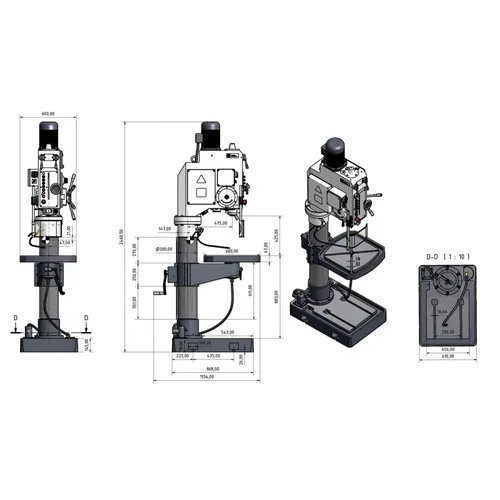 Sloupová převodová vrtačka OPTIdrill B 50 GSM 3034500 Optimum