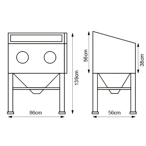 Pískovací box SSK 2 6204001 Unicraft