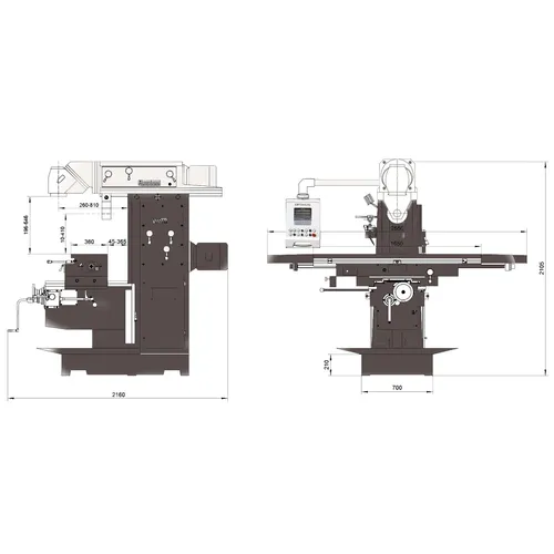 Univerzální frézka OPTImill MT 230 S 3344125 Optimum