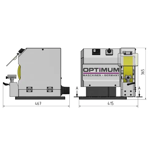 Kartáčová bruska OPTIgrind GB 250 B 3101670 Optimum